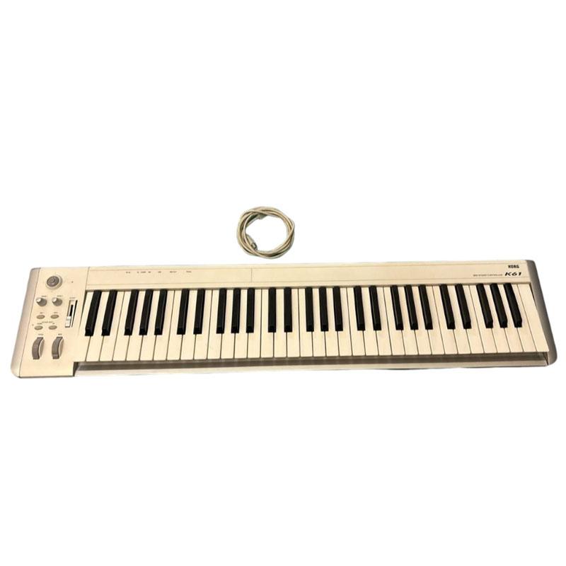 Korg K61 Tastiera MIDI USB 61 Tasti USATO 1 Tastiera MIDI Korg K61 con 61 tasti e cavo USB arrotolato.