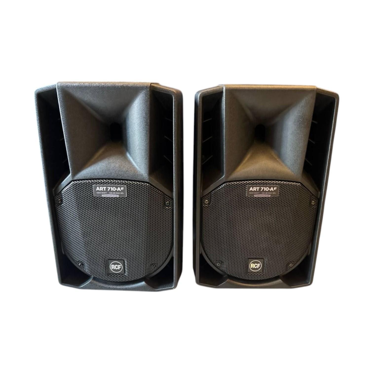 RCF Art 710A MK4 Coppia Usato 1 Coppia di casse attive RCF ART 710-A MK4 con griglia frontale nera e logo RCF.