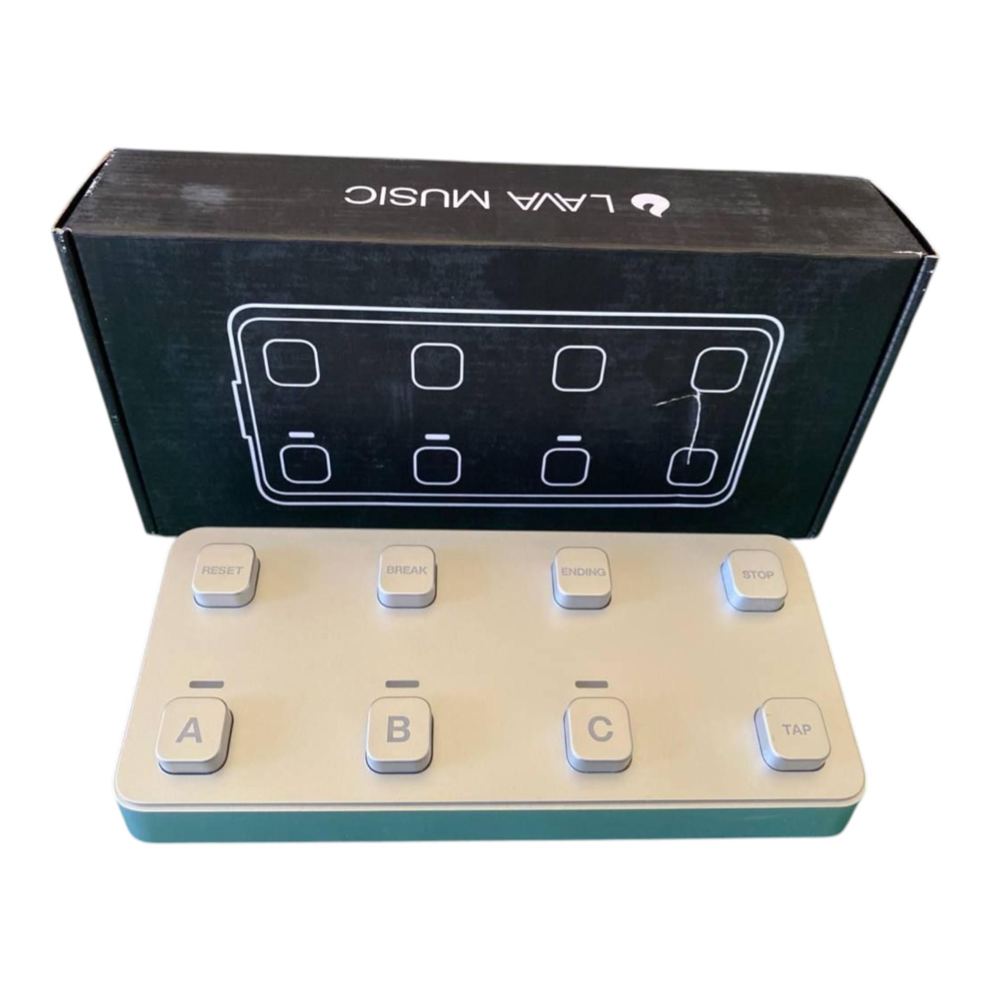 Lava LiveDrums Pedal Ex-demo 1 Pedaliera Lava LiveDrums con otto pulsanti per controllo ritmi e groove.