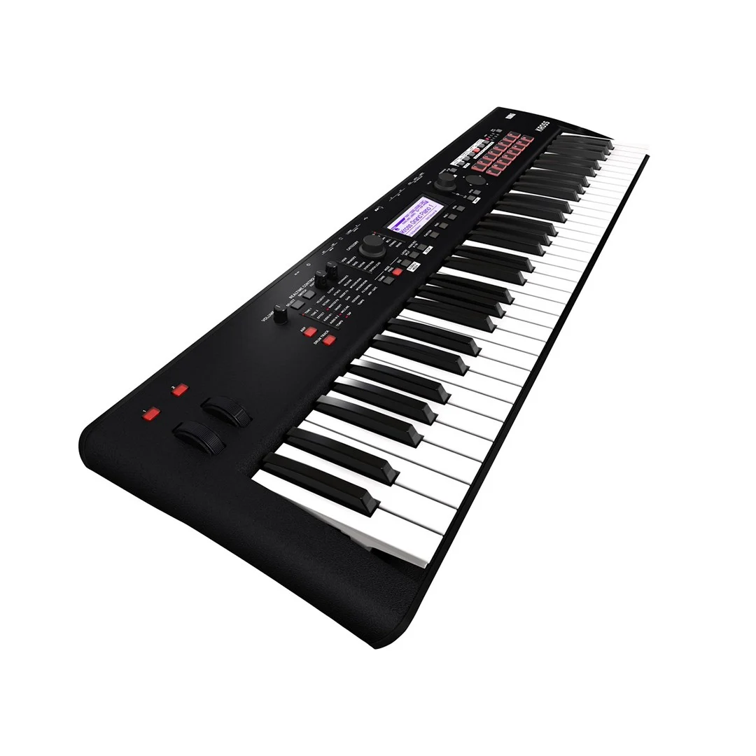 KORG Kross 2 61 4 Vista laterale sinistra del Korg Kross 2 con joystick di modulazione e pitch bend