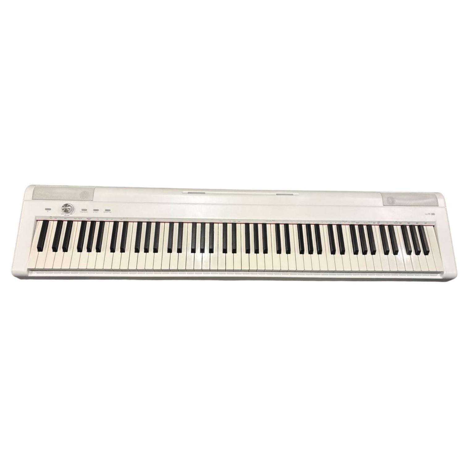 E-Chord EP88 White 1 Pianoforte digitale bianco con 88 tasti, speaker integrati e pannello comandi superiore