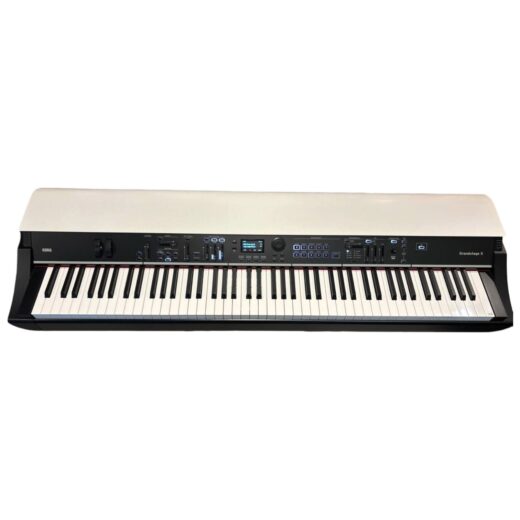 Korg Grandstage X pianoforte digitale professionale a 88 tasti pesati RH3 con pannello comandi e design avorio
