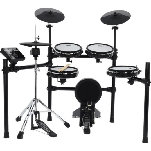 Offshore ED800 batteria elettronica completa con 4 pad mesh, piatti, hi-hat su stand, modulo sonoro e pedale cassa